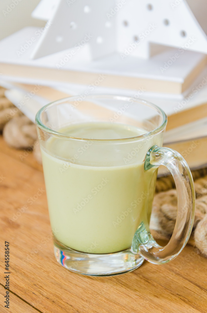 Green tea latte Green tea latte