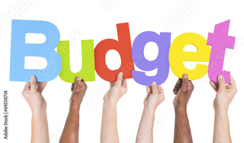 Multiethnic Group of Hands Holding Budget