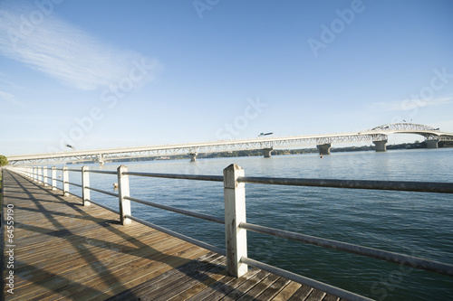 Auckland Harbor Bridge, New Zealand.