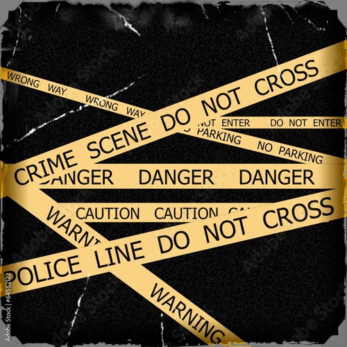 POLICE inscriptions on a yellow  grunge background