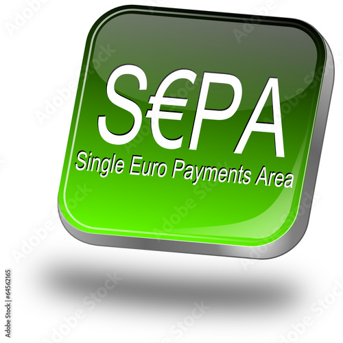 SEPA - Single Euro Payments Area - Button