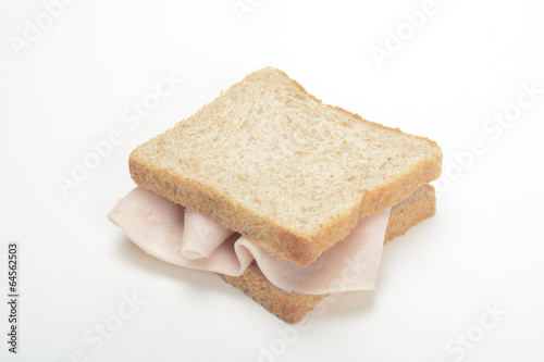 Bilde på lerret Sandwich de pechuga de pavo en fiambre