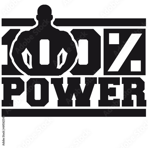 Logo 100 % Power Guy