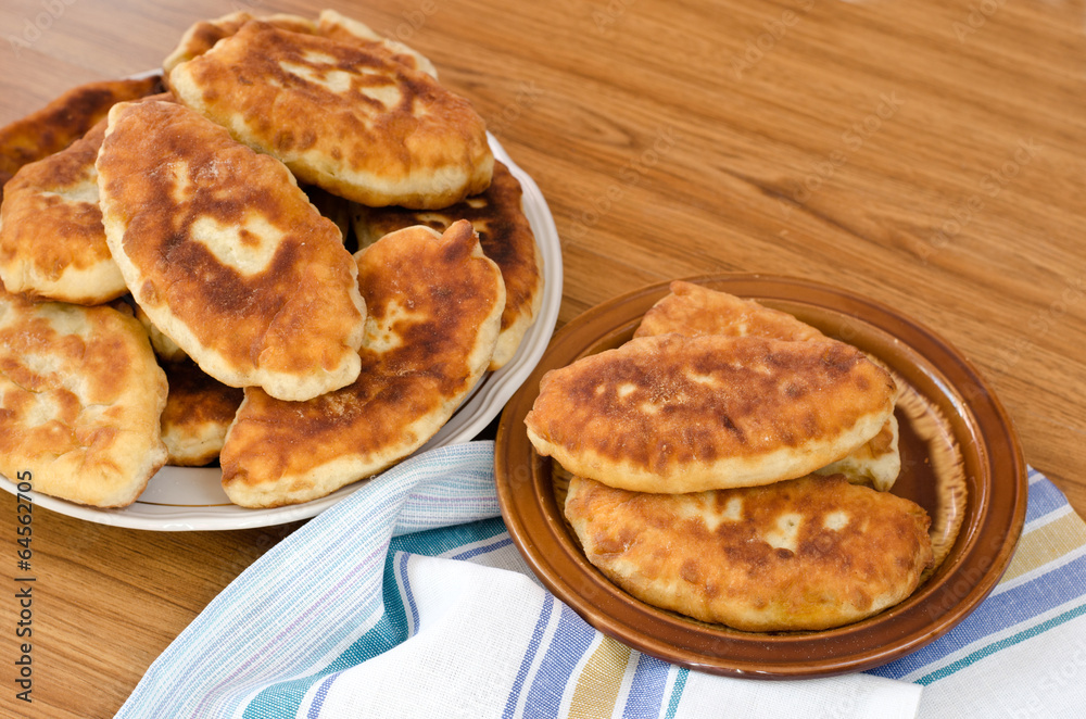 Fried fresh tasty pasties
