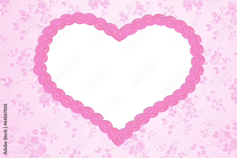 Nostalgie-Background mit rosa Herz Nostalgie-Background mit rosa Herz
