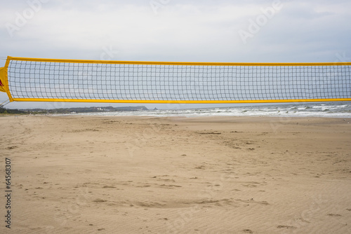 Ostsee, Strand mit Beach-Volleyball Feld