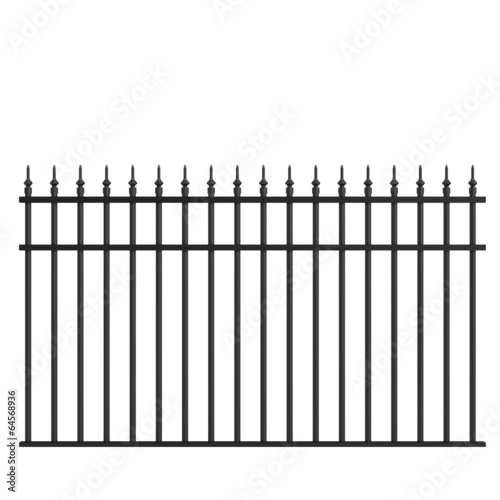 realistic 3d render of fence