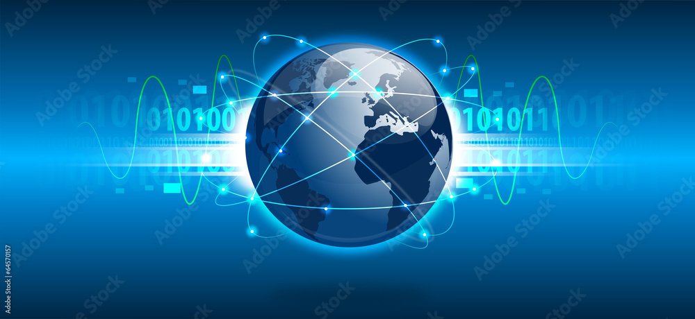 mondo connessione, dati, rete, internet mondo connessione, dati, rete, internet