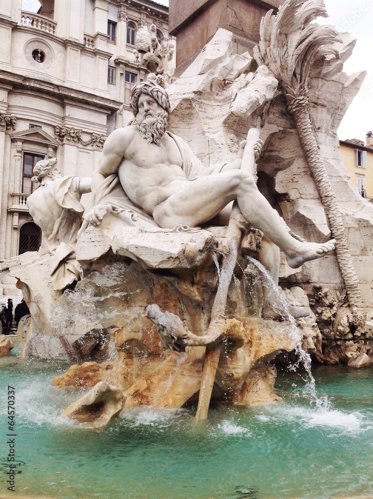 Roma - Fontana dei quattro fiumi - Piazza Navona
