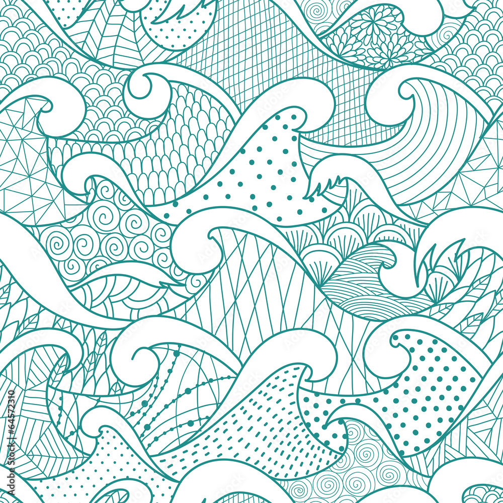 Sea seamless pattern Sea seamless pattern