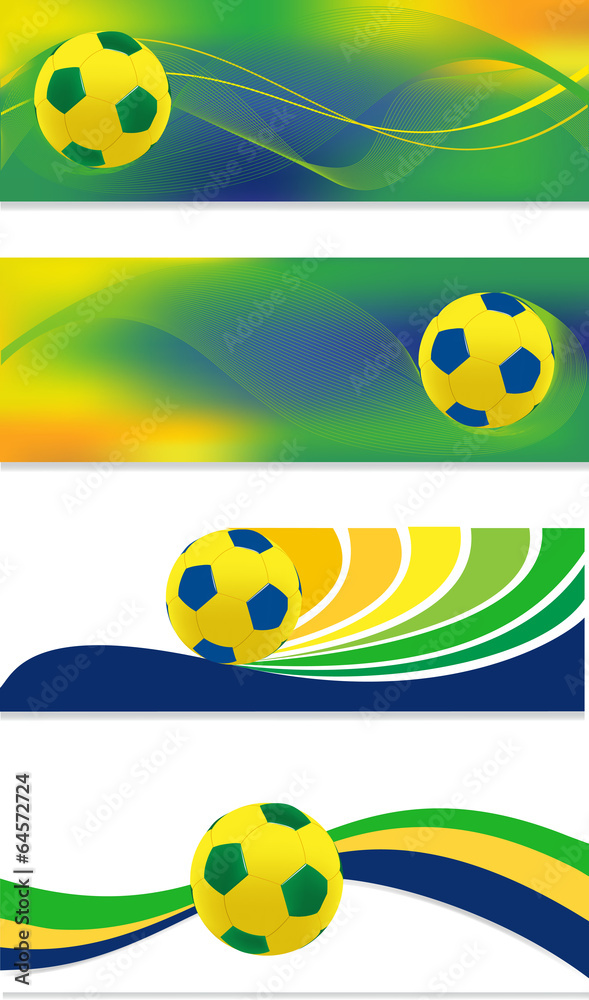 Soccer banner set