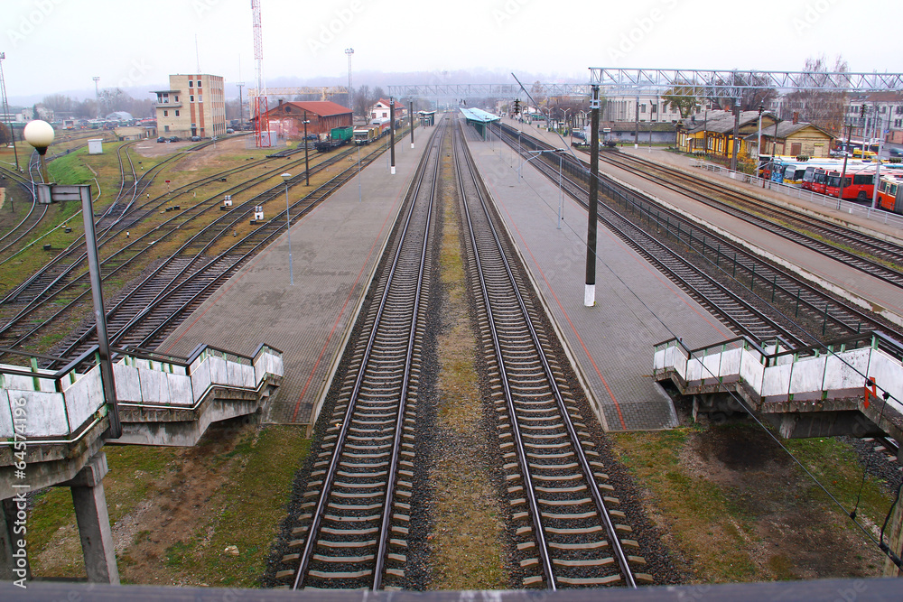 Fototapeta premium landing on the track