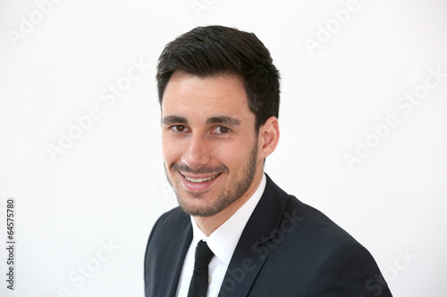 Portrait of smiling young businessman