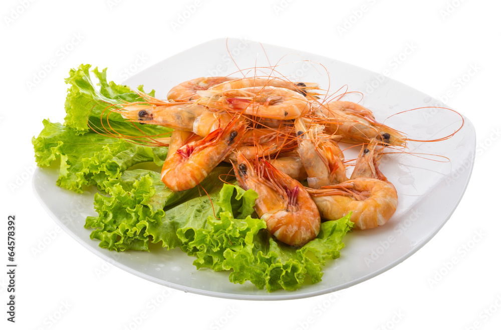 Big tiger shrimps