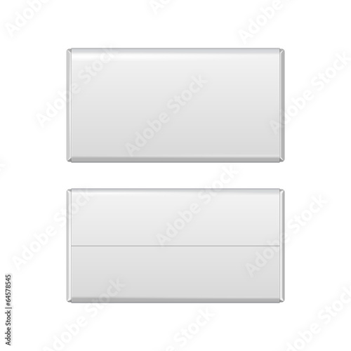 Wallpaper Mural Chocolate Bar White Blank Package Torontodigital.ca