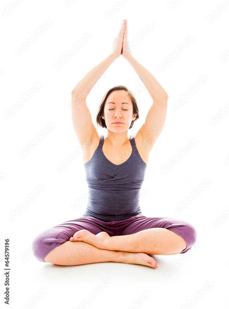 Young woman practicing yoga