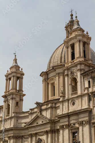 Saint Agnese in Agone in Piazza Navona, Rome, Italy