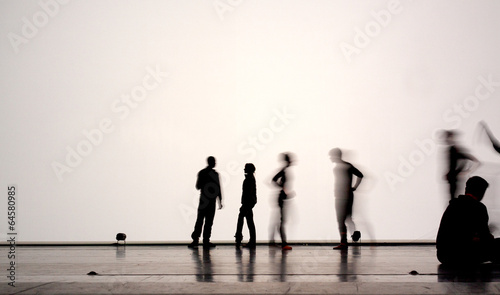 Bilde på lerret ballet dancers silhouettes