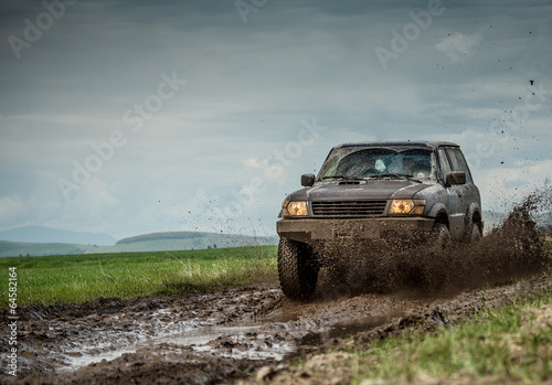 Muddy jeep