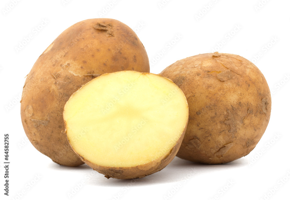 New Potatoes isolated on white background New Potatoes isolated on white background
