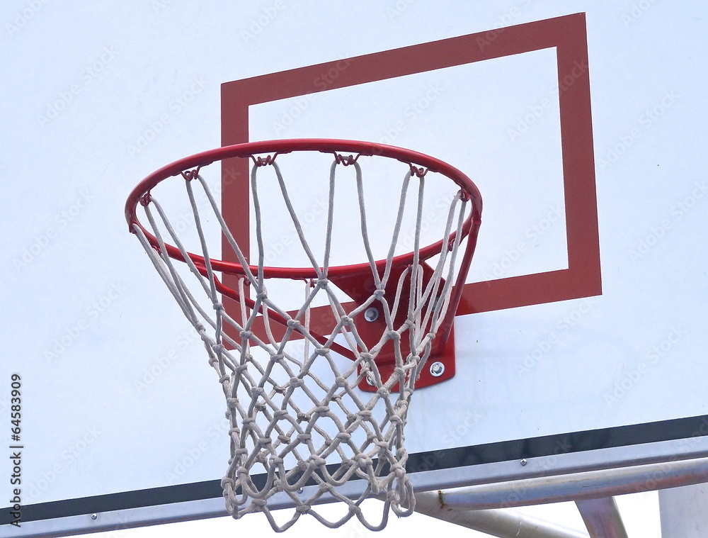 Basketball hoop and backboard