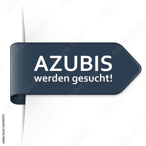 Langer dunkelblauer Sticker Pfeil – Azubis werden gesucht!