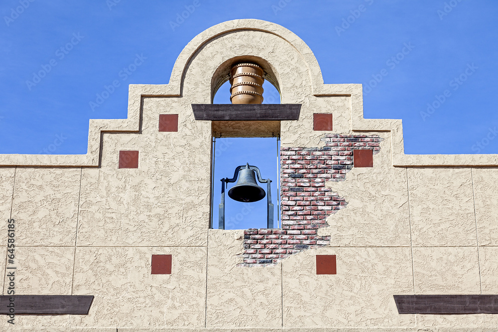 A Mexican Style Bell Tower Wall