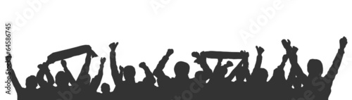 Menschen Gruppe Fans