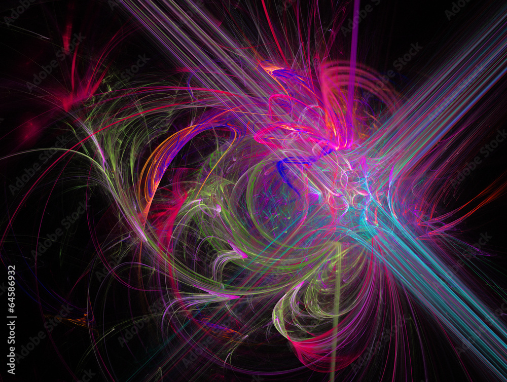 pink fractal abstract illustration fantasy background