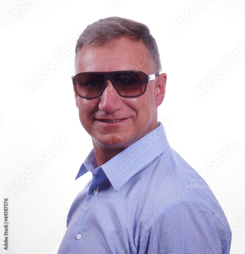 man with fashionable sunglasses