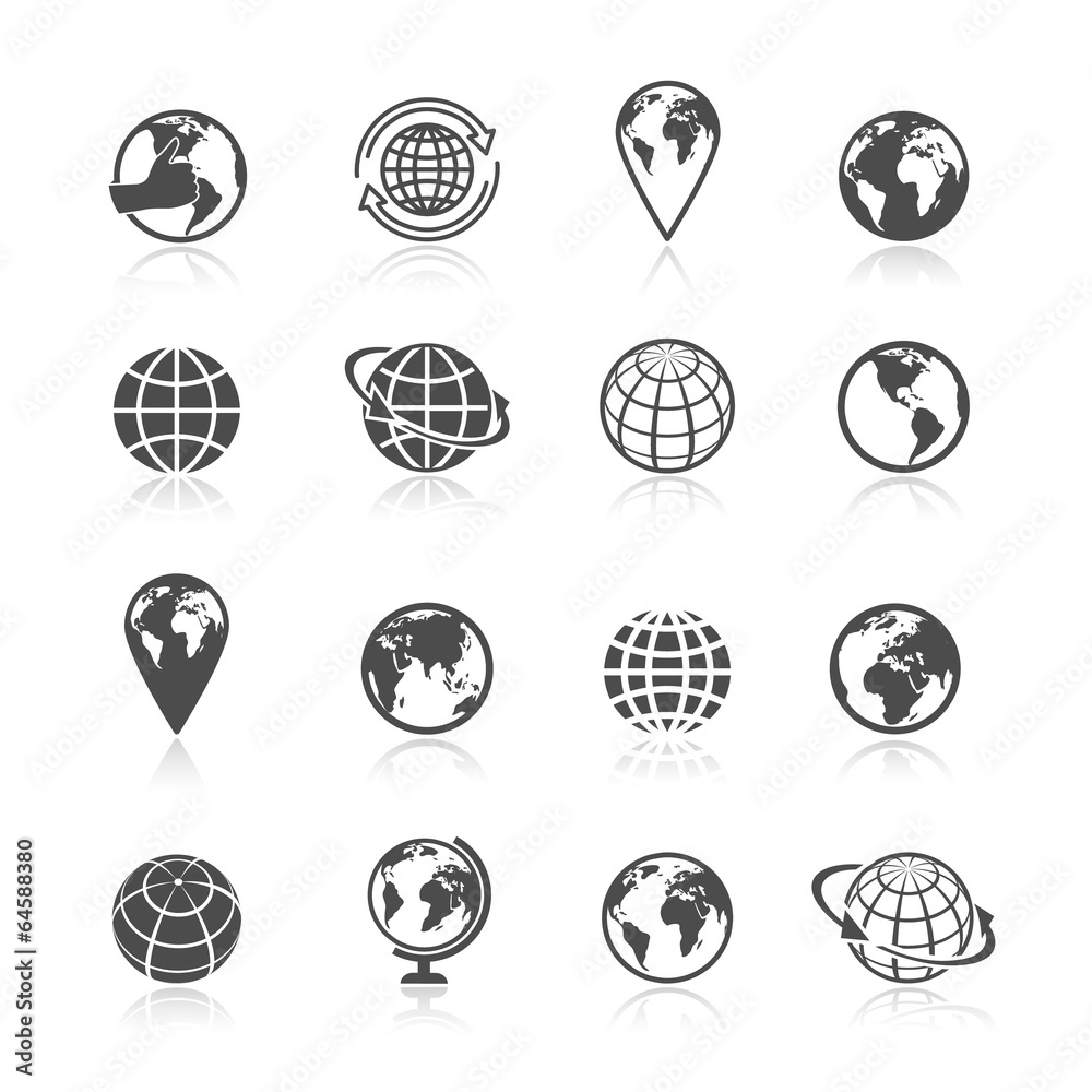 Globe Earth Icons Globe Earth Icons