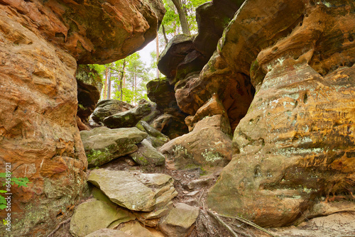 Beauty of Earth. Hell Rocks near Nieklan, Poland.