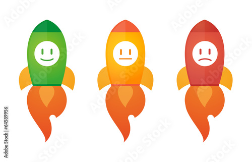Rocket icon set