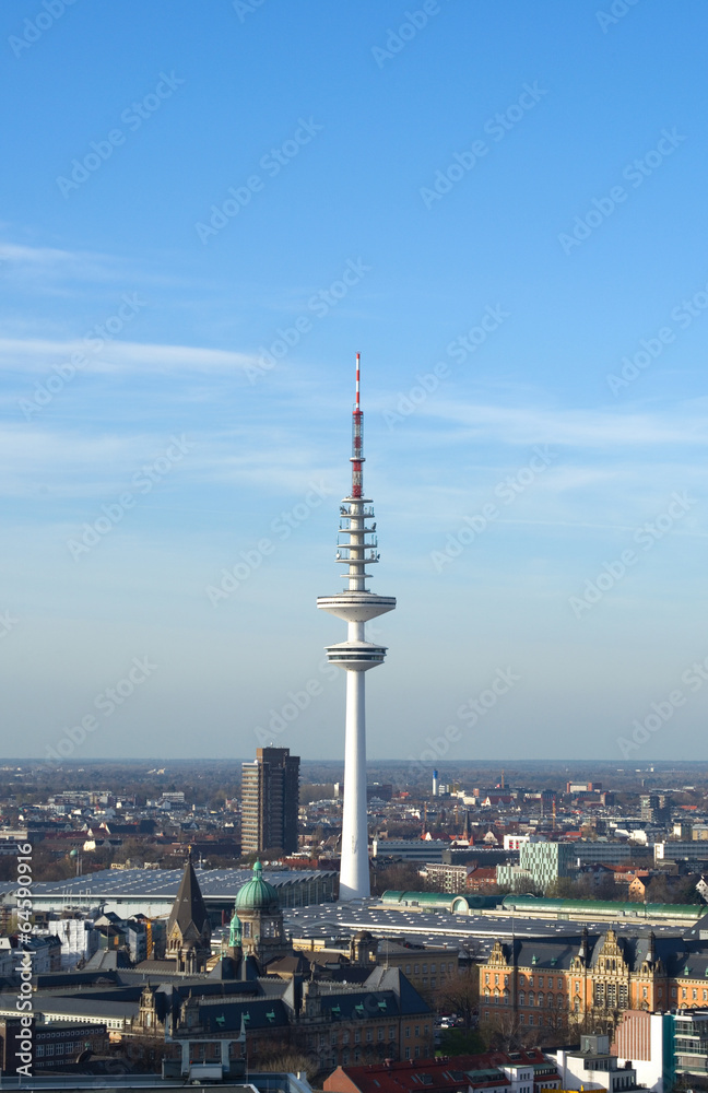 Fototapeta premium Wieża Heinricha Hertza - Hamburg