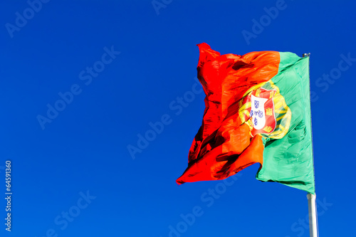 Portuguese flag waving