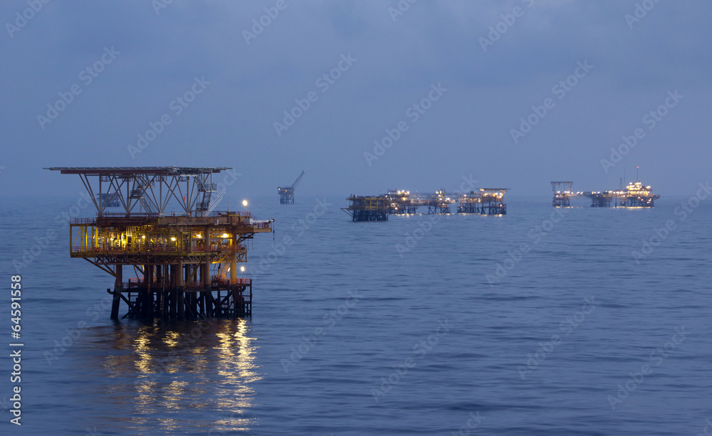 Oil rigs in the South China Sea