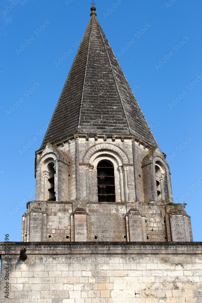 Collegiale St-Ours beside castle of Loches. Loire Valley France