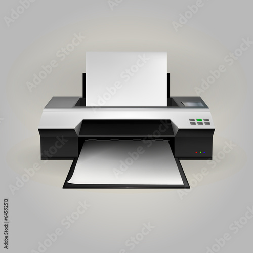 Illustration of inkjet printer