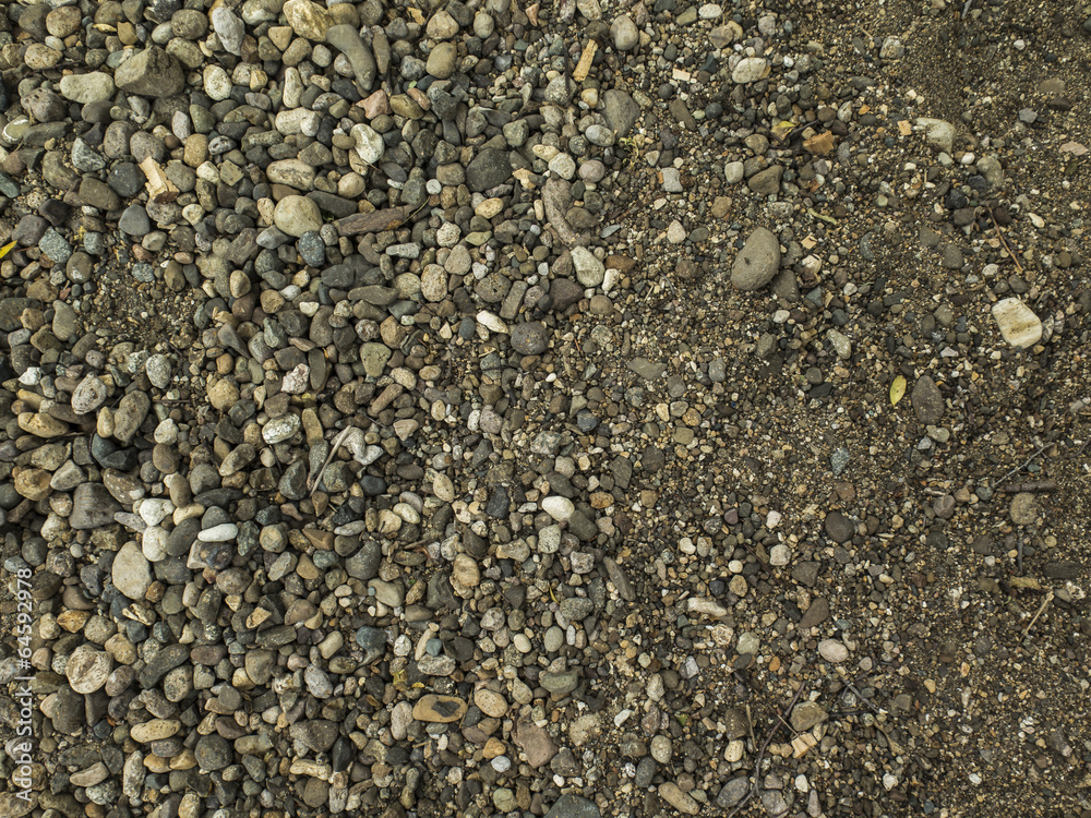 Textura de piedras en costa de lago Textura de piedras en costa de lago