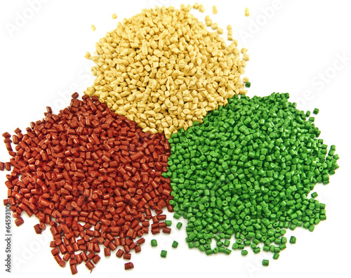 Obraz na płótnie plastic polymer granules