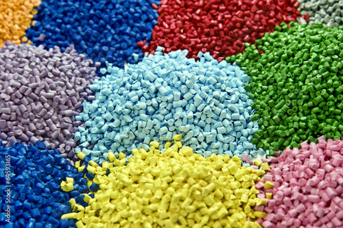 plastic polymer granules © raeva