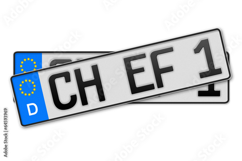 Auto Kennzeichen Chef