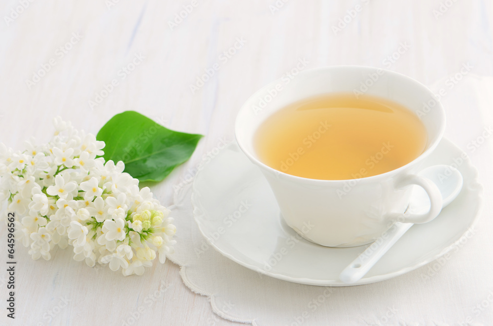White lilac and tea White lilac and tea