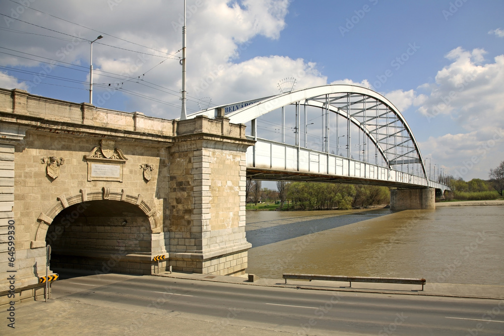 Fototapeta premium Bridge in Szeged. Hungary