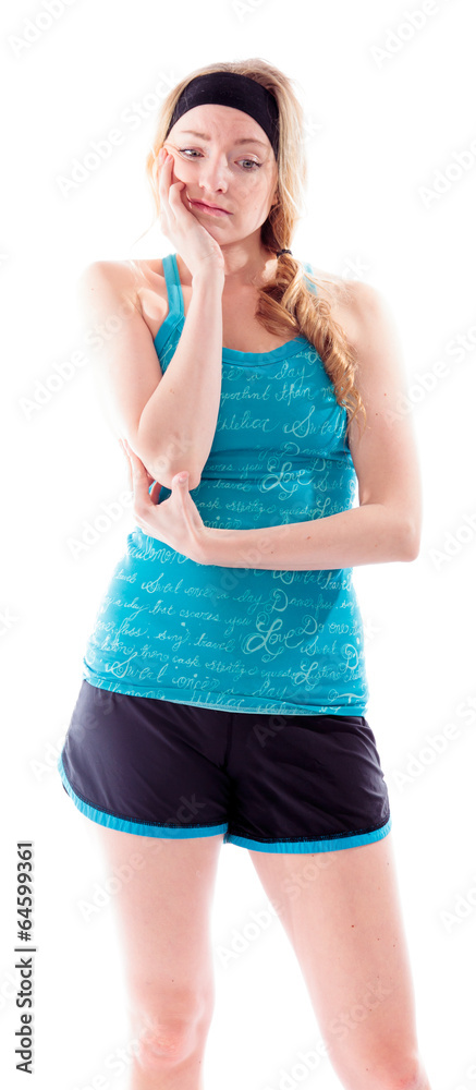 Young woman looking sad Young woman looking sad