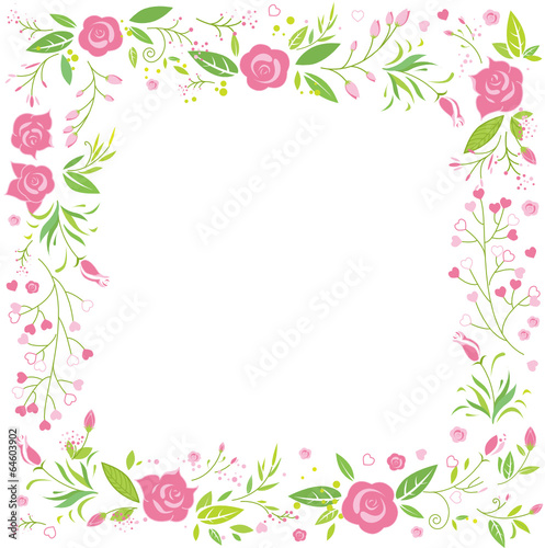 rose flower greeting card