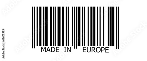 Made in Europe on barcode
