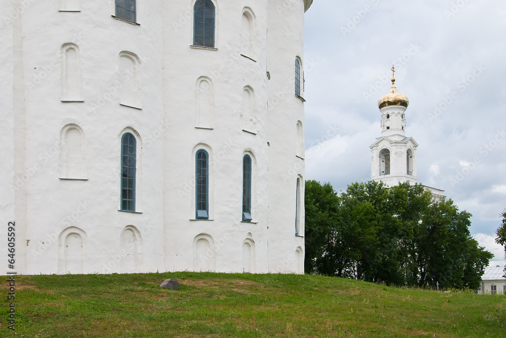 The St. George's (Yuriev) Monastery in Novgorod, Russia