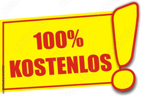 étiquette 100% kostenlos