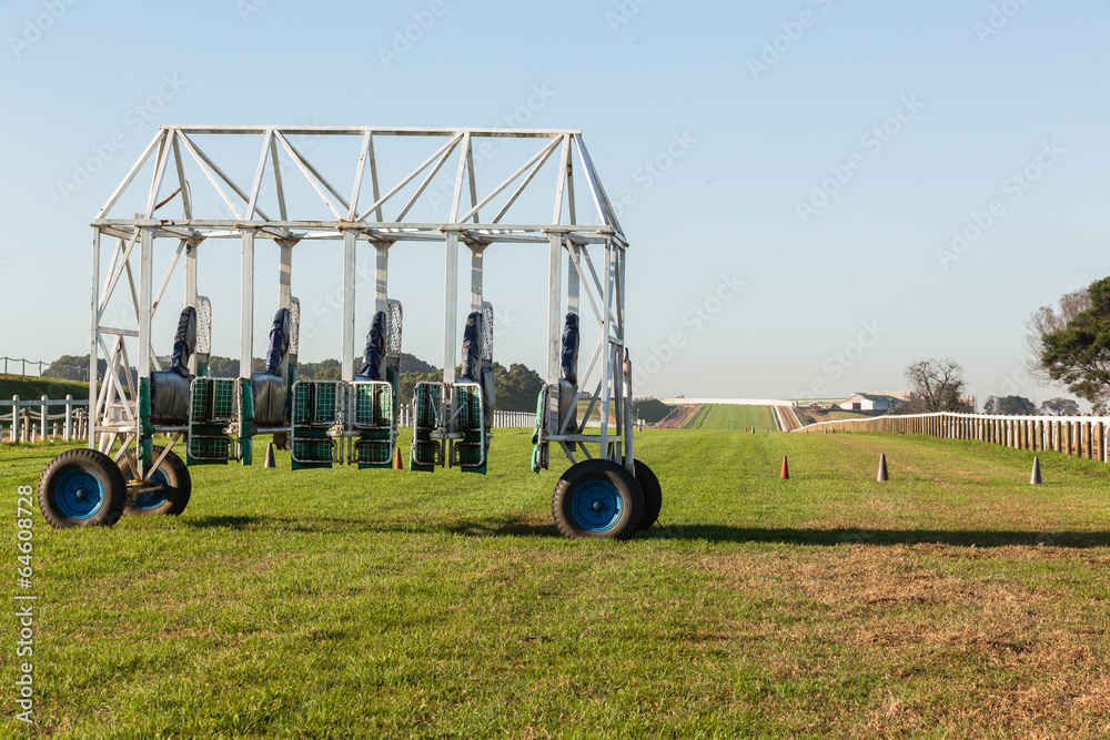 Obraz premium Horse Racing Start Gate Track
